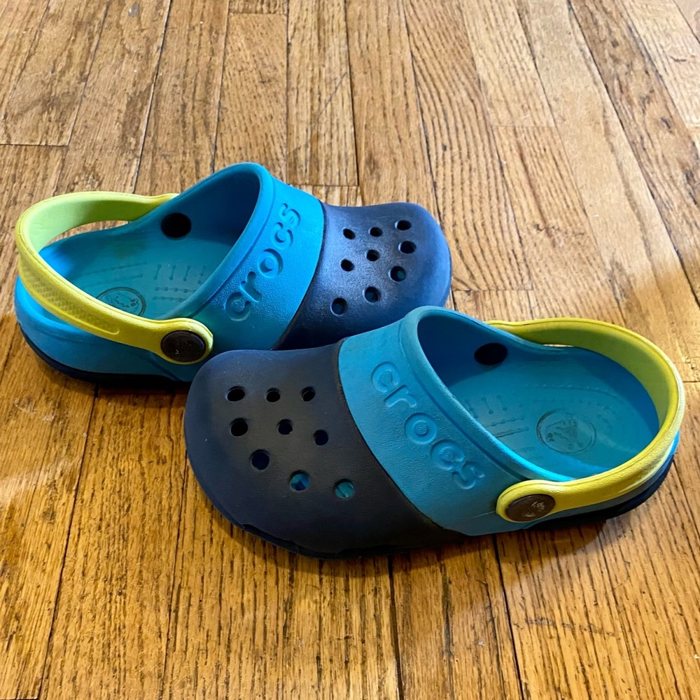 Blue CROCS sandals-little kid/toddler size 10